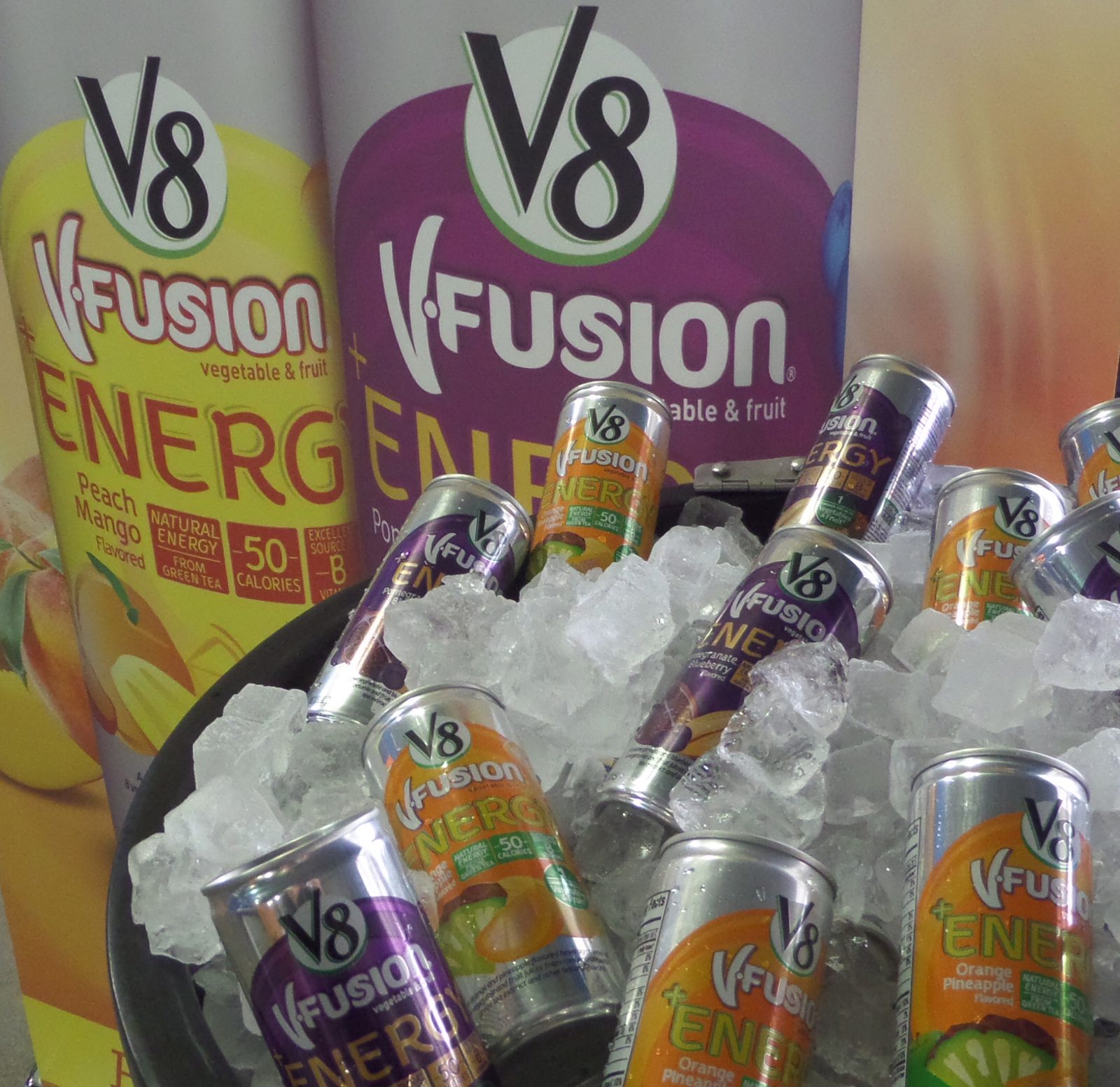 V8 V-Fusion+Energy product sampling